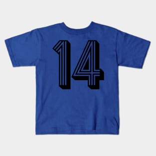 Mexican Team Sports # 14 - Black Kids T-Shirt